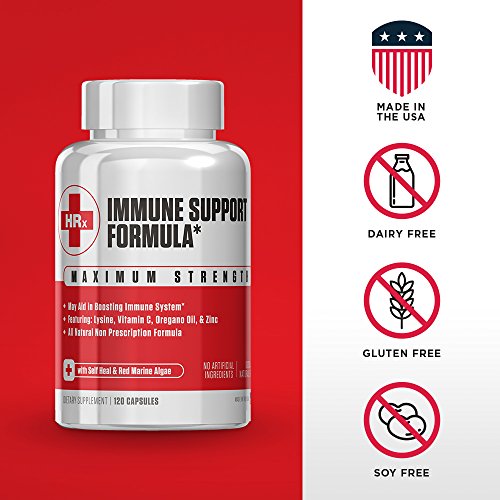 Immune Support Formula (H Rescue Discreet) Immune Support Supplement L Lysine...