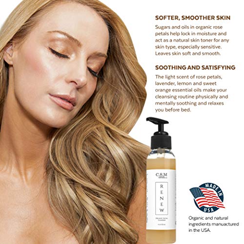 CSM Organic Face Wash for Gently Exfoliating and Clarifying Acne Prone and Dr...