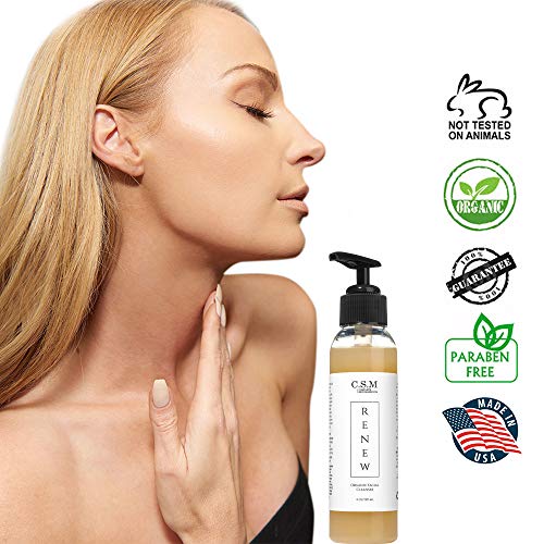 CSM Organic Face Wash for Gently Exfoliating and Clarifying Acne Prone and Dr...