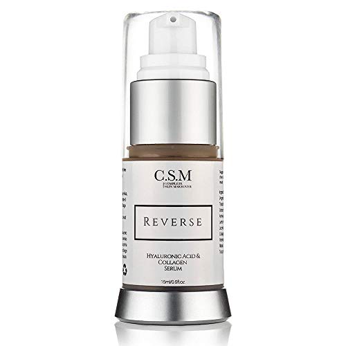 CSM Reverse Organic Eye Serum - Hyaluronic Acid & Collagen Anti-Aging Formula...