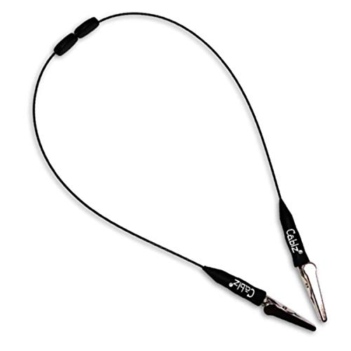 Cablz Mask Retainer Lanyard | Adjustable Mask Retainer | Fits All Masks (Black)