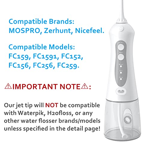 2 Pack Replacement Jet Tips for FC159 Water Flosser, Replacement Nozzles for ...