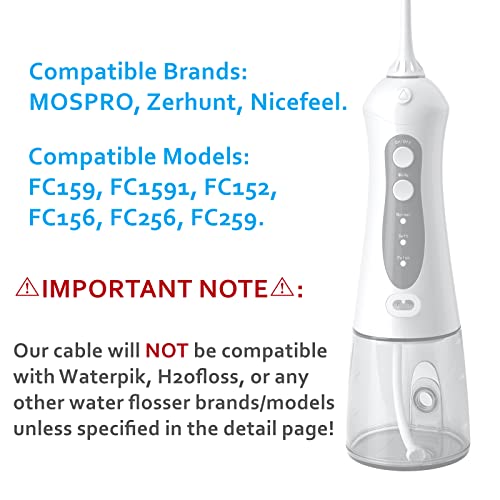 USB Charging Cable for MOSPRO Water Flosser, Replacement Charger Cord for FC1...
