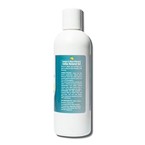 Cacee Callus Remover for Feet 8oz, Gel Formula with Tea Tree Oil & Lemon Scen...