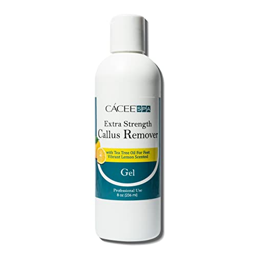 Cacee Callus Remover for Feet 8oz, Gel Formula with Tea Tree Oil & Lemon Scen...