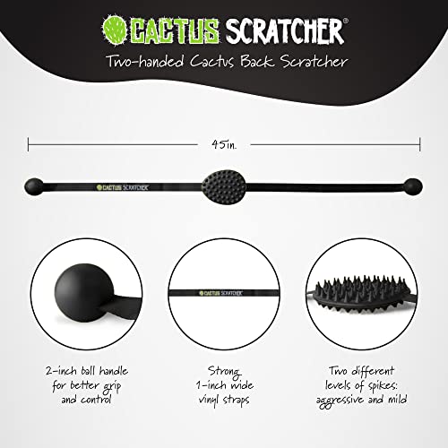 Original Cactus Back Scratcher | 2 Sides: Aggressive and Moderate | Perfect T...
