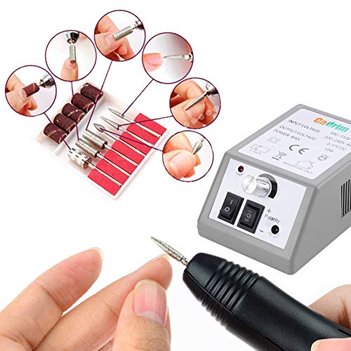 Cadrim Nail Art Drill Bits and Sanding Bands Sets, Electric Nail Drill Machin...