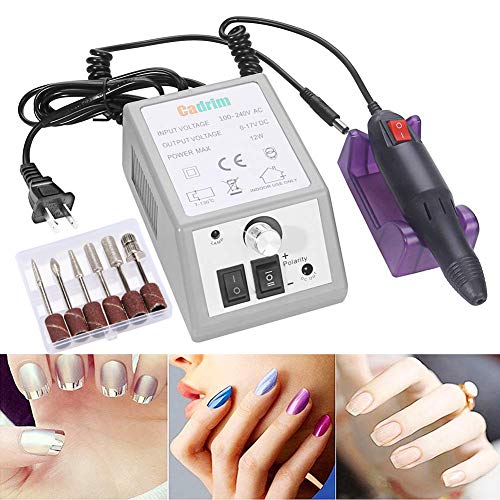 Electric Nail Drill Cadrim Nail Drill Machine Nail File Drill Set Kit for Acr...