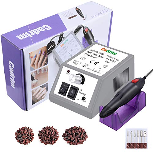 Electric Nail Drill Cadrim Nail Drill Machine Nail File Drill Set Kit for Acr...