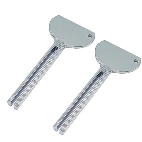 Cafurty 2 Pack Tube Toothpaste Squeezer, Metal Tube Squeezer Tube Winder Econ...