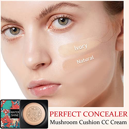 Mushroom Head Air Cushion CC Cream,CAHIUYOA BB Cream Foundation Face Makeup,F...