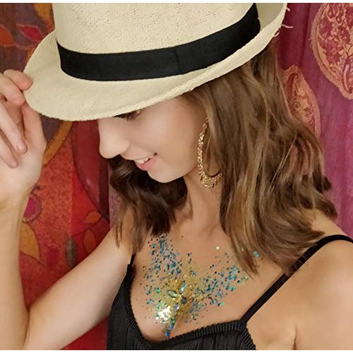 CAI Beauty NYC Violet Glitter | Easy to Apply, Easy to Remove | Roll On Shimm...