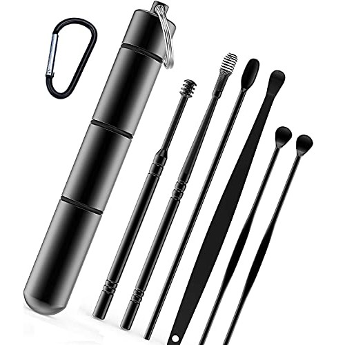 Ear Wax Removal kit, Ear Wax Removal 6-in-1 Ear Pick Tools Reusable Ear Clean...