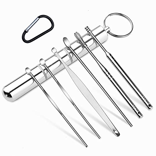 Ear Wax Removal kit, Ear Wax Removal 6-in-1 Ear Pick Tools Reusable Ear Clean...