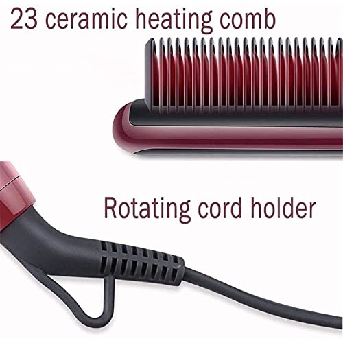 CAJYILIAO Hairbrush Beard Straightener for Men - Ionic Beard Straightening Co...