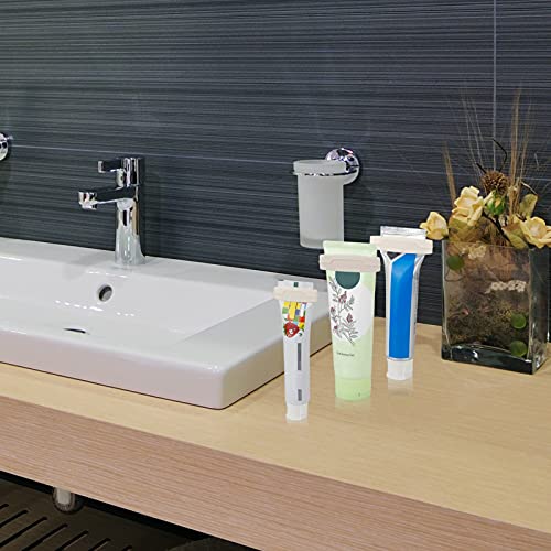 calary 6pcs Toothpaste Tube Squeezer Dispenser 3 Sizes Plastic Rolling Toothp...