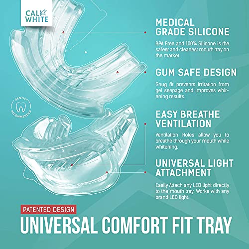 Cali White Teeth Whitening Kit with LED Light, Organic Peroxide Teeth Whiteni...