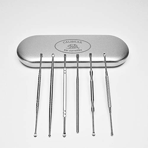Calibear Ear Curette Earwax Removal Kit - Professional Quality Stainless Stee...