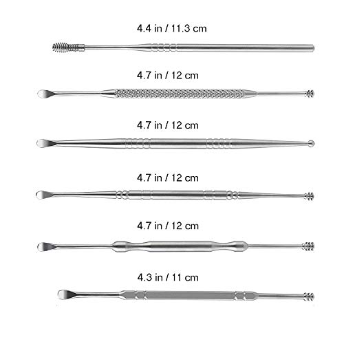 Calibear Ear Curette Earwax Removal Kit - Professional Quality Stainless Stee...