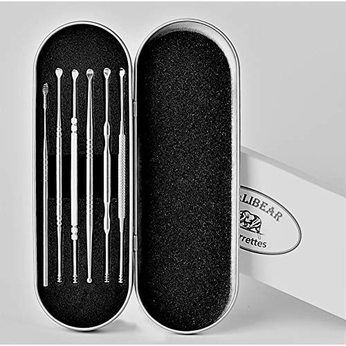 Calibear Ear Curette Earwax Removal Kit - Professional Quality Stainless Stee...