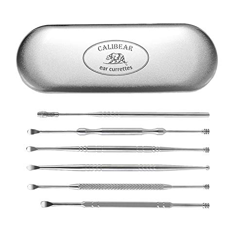 Calibear Ear Curette Earwax Removal Kit - Professional Quality Stainless Stee...