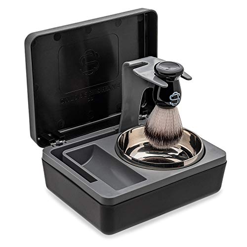 Caliber Shave Co. Travel Wet Shaving Kit | Includes Durable Case With Rotatin...