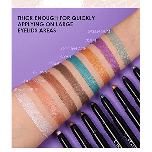 Eyeshadow Stick, Eyeshadow Set 8 Colors Eyeshadow Stick Set Waterproof Shimme...