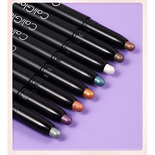 Eyeshadow Stick, Eyeshadow Set 8 Colors Eyeshadow Stick Set Waterproof Shimme...