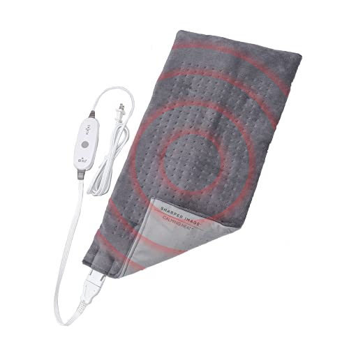 Calming Heat Massaging Weighted Heating Pad by Sharper Image- Weighted Electr...
