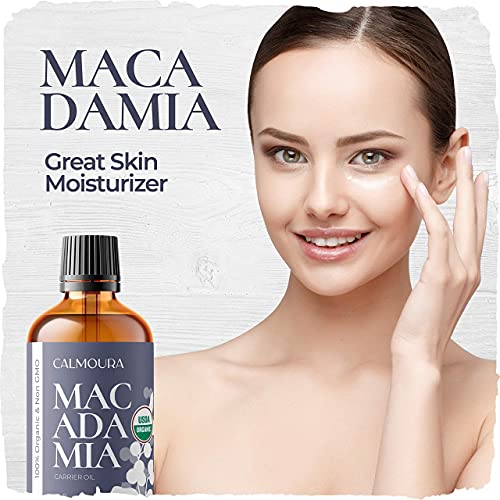 Organic Macadamia Nut Oil (118mL / 4oz) - 100% Pure, Cold Pressed — for Anti ...