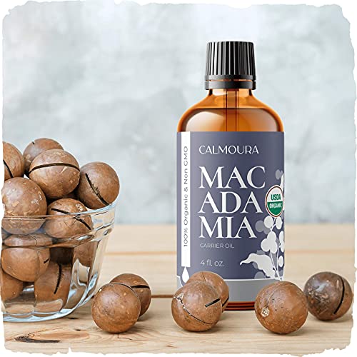 Organic Macadamia Nut Oil (118mL / 4oz) - 100% Pure, Cold Pressed — for Anti ...