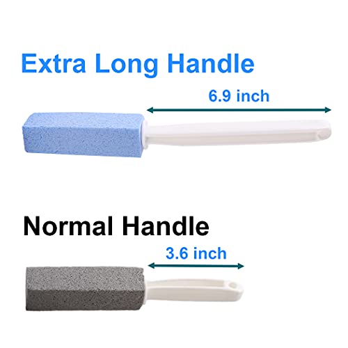 Calvana 2-Pack Pumice Stone for Toilet Cleaning with Handle Toilet Bowl Clean...