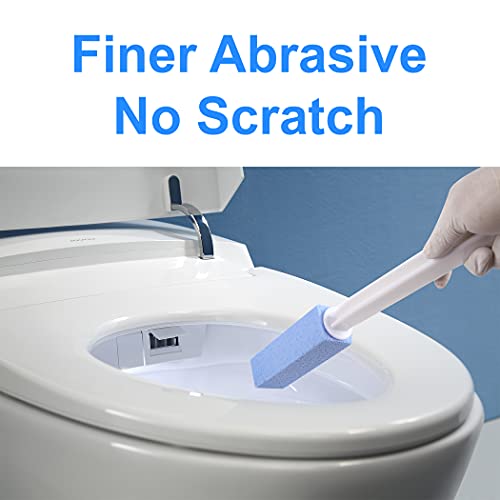 Calvana 2-Pack Pumice Stone for Toilet Cleaning with Handle Toilet Bowl Clean...