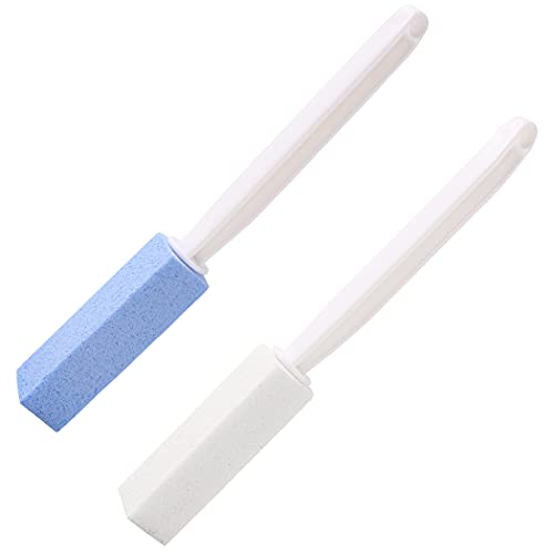 Calvana 2-Pack Pumice Stone for Toilet Cleaning with Handle Toilet Bowl Clean...