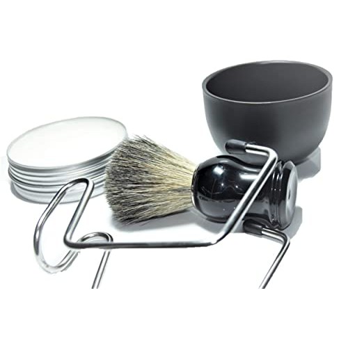 Calway Luxury Shaving Brush Set,100% Natural Pure Badger Shaving Brush, Doubl...