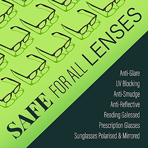 Calyptus Lens Cleaner Spray Kit | 8 Ounces + 6 Microfiber Cloths | Plant Base...