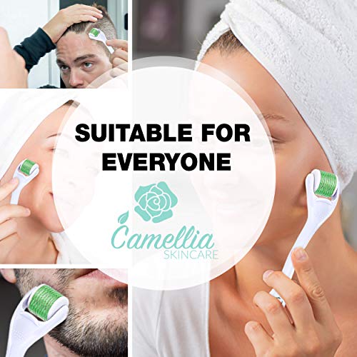 Derma Roller Microneedle Roller 0.25mm for Face Body Beard Hair Growth, 540 T...