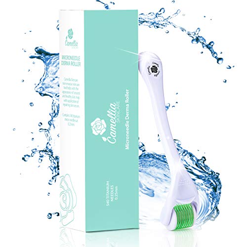 Derma Roller Microneedle Roller 0.25mm for Face Body Beard Hair Growth, 540 T...