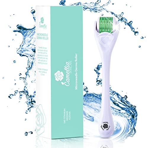 Derma Roller Microneedle Roller 0.25mm for Face Body Beard Hair Growth, 540 T...