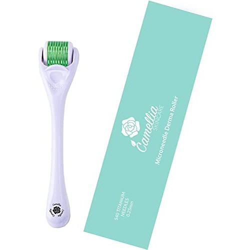Derma Roller Microneedle Roller 0.25mm for Face Body Beard Hair Growth, 540 T...