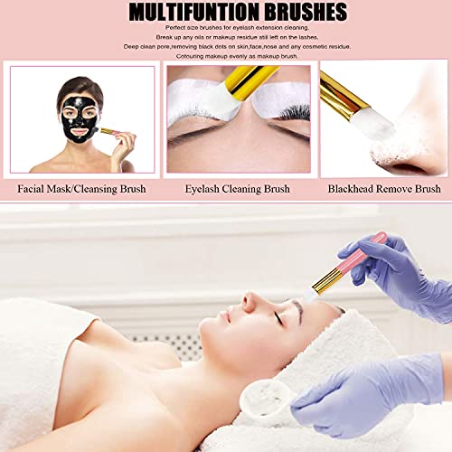12 Pcs Eyelash Extensions Remover Brush Lash Cleaning Brushes Blackhead Washi...