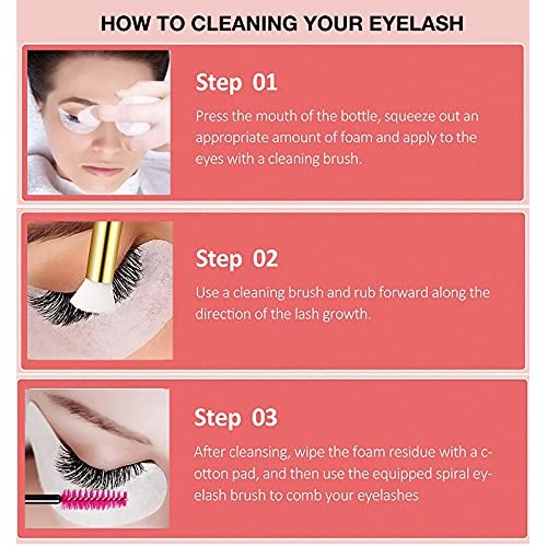 12 Pcs Eyelash Extensions Remover Brush Lash Cleaning Brushes Blackhead Washi...