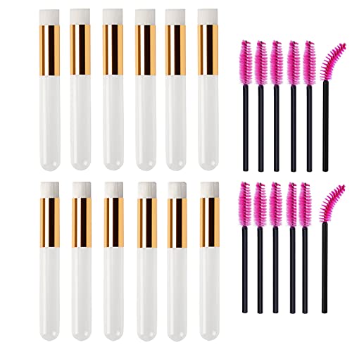12 Pcs Eyelash Extensions Remover Brush Lash Cleaning Brushes Blackhead Washi...