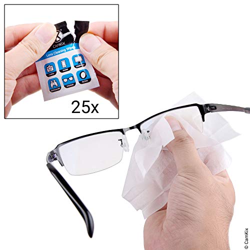 CamKix Cleaning Kit for Eyeglasses/Sunglasses - Lens Cleaning Tool with 2 Set...
