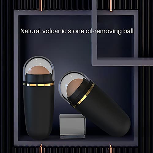 Oil Absorbing Volcanic Face Roller, Oil Control Matte Massage Beauty Tool, Po...