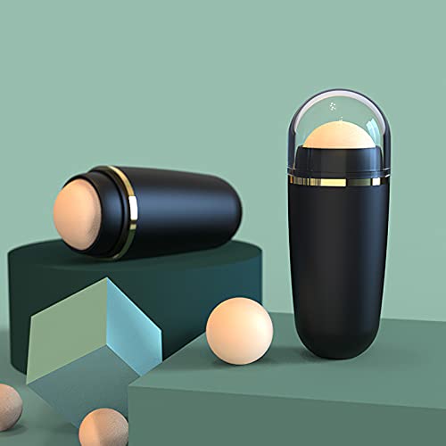 Oil Absorbing Volcanic Face Roller, Oil Control Matte Massage Beauty Tool, Po...