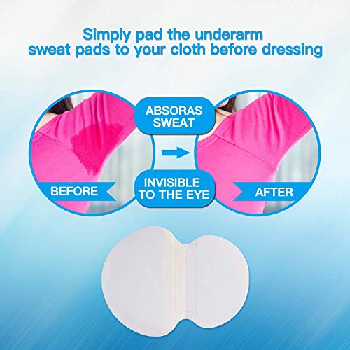Large Underarm Sweat Pads for Women and Men Fight Hyperhidrosis [100 Pack], C...