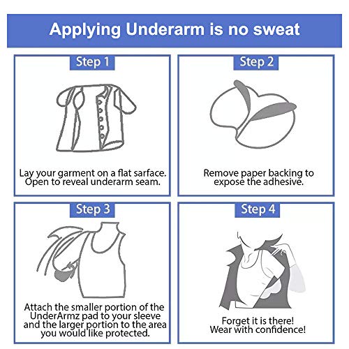 Large Underarm Sweat Pads for Women and Men Fight Hyperhidrosis [100 Pack], C...