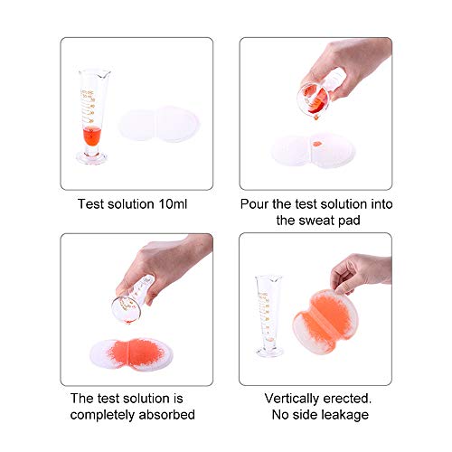 Large Underarm Sweat Pads for Women and Men Fight Hyperhidrosis [100 Pack], C...