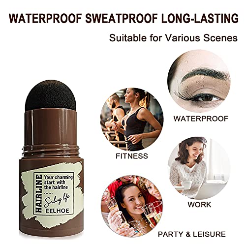 Eyebrow Stamp Stencil Kit, 1 Step Waterproof Brow Stamp and Shaping Kit for P...